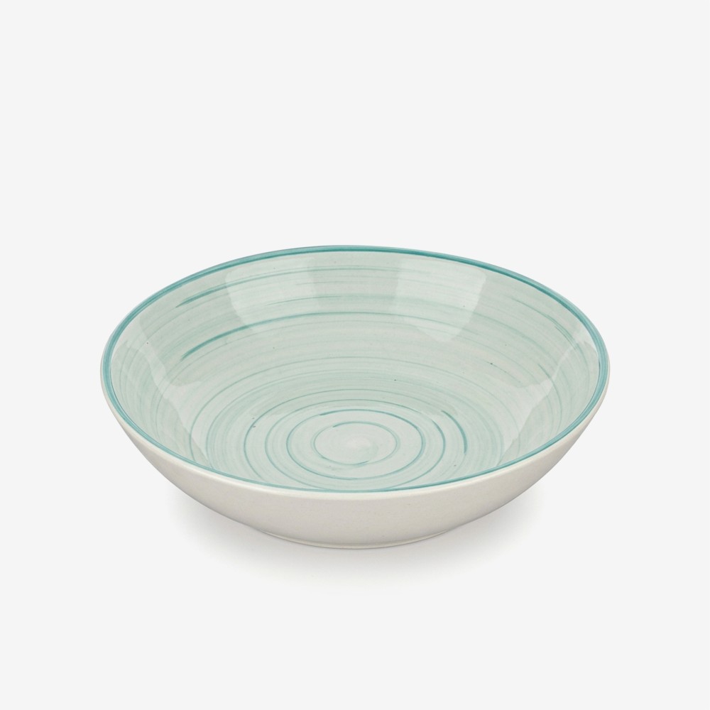 Prato Espiral Sopa Redondo 21X5cm Pack 6