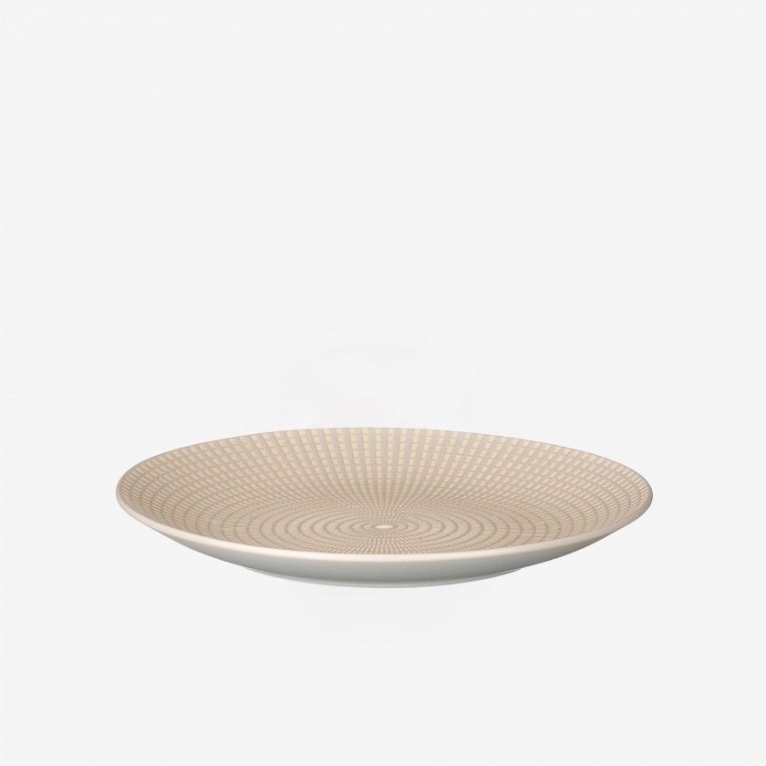 Prato Gravado Mesa Redondo Cinzento 27X3cm Pack 6 Prato Gravado Mesa Redondo Cinzento 27X3cm Pack 6