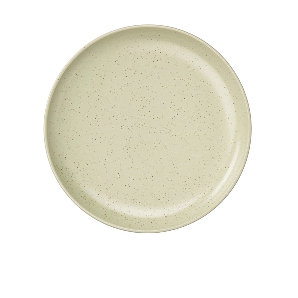 Prato Cer�mica Raso Redondo Verde Claro 26cm Pack 6