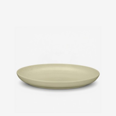 Prato Cer�mica Raso Redondo Verde Claro 26cm Pack 6