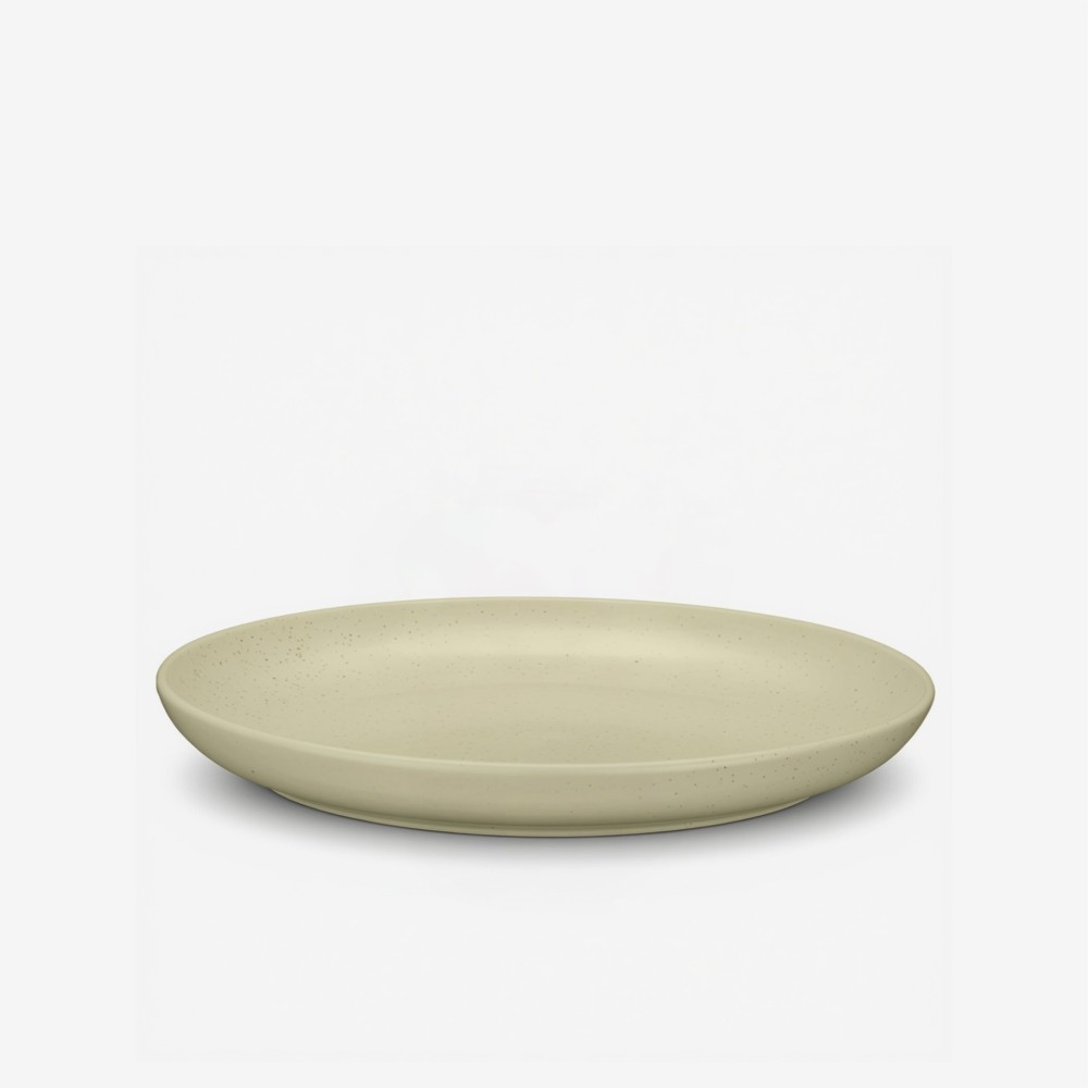 Prato Cer�mica Raso Redondo Verde Claro 26cm Pack 6