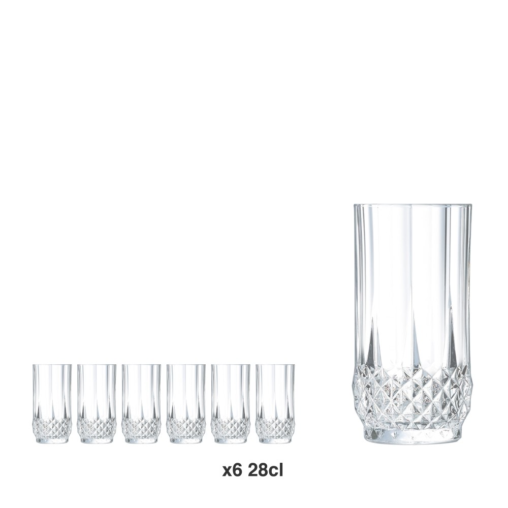 Copo Sem Pé Longchamp 28cl Pack 6