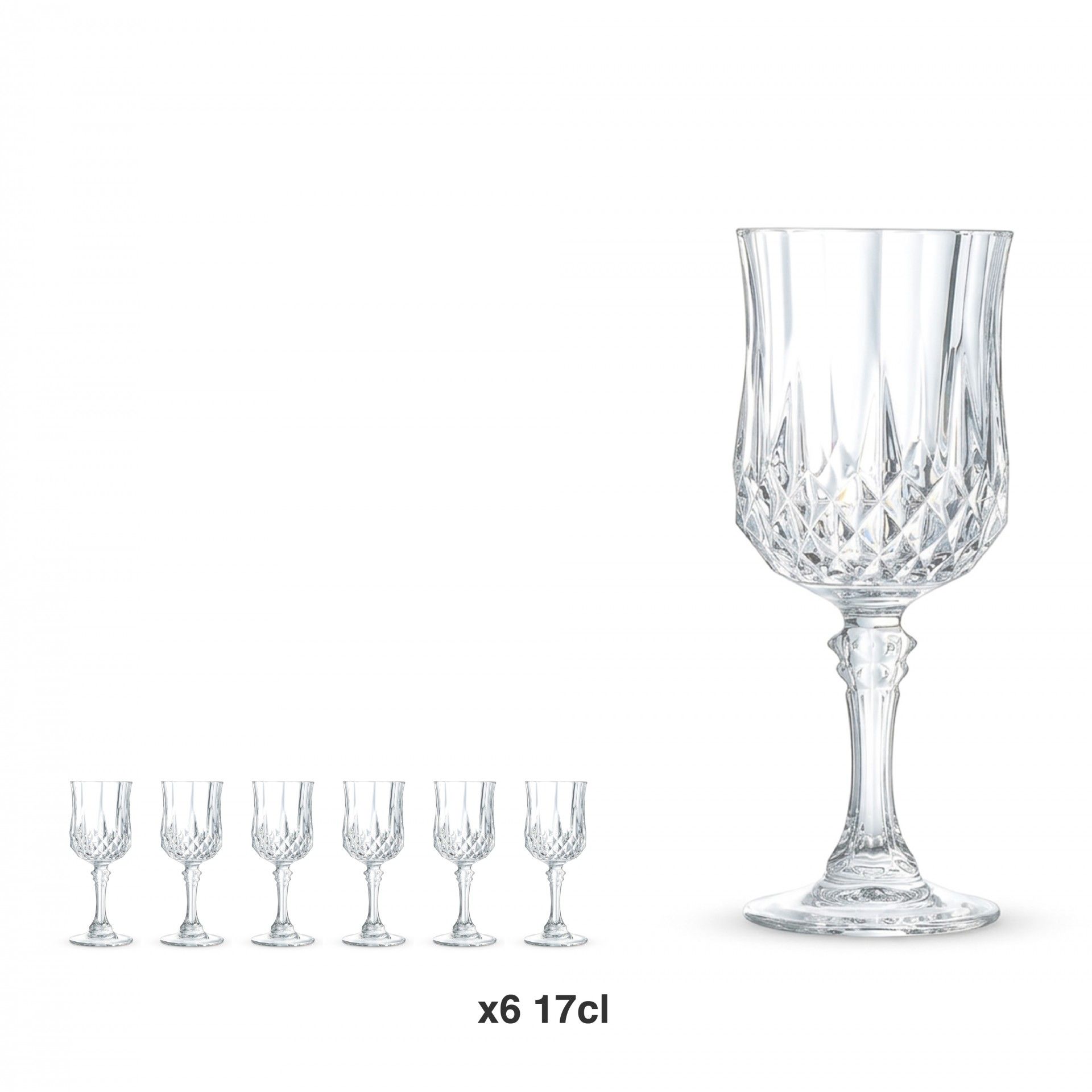 Copo com Pé Longchamp 17cl Pack 6