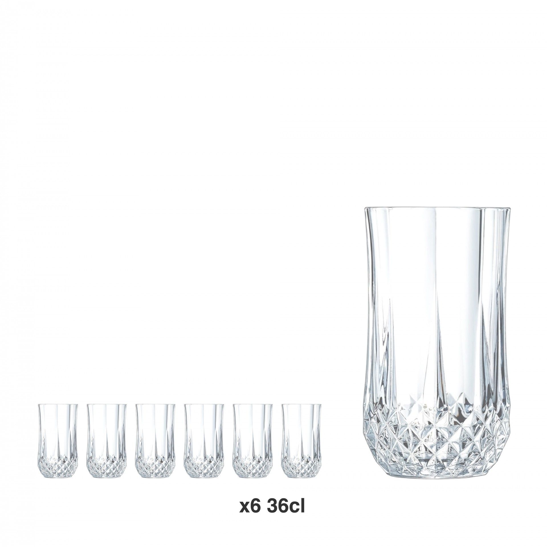 Copo Sem Pé Longchamp 36cl Pack 6
