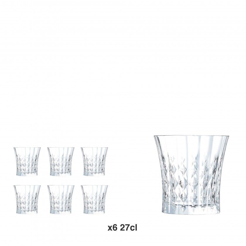 Copo sem Pé Lady Diamond 27cl Pack 6 Copo sem Pé Lady Diamond 27cl Pack 6