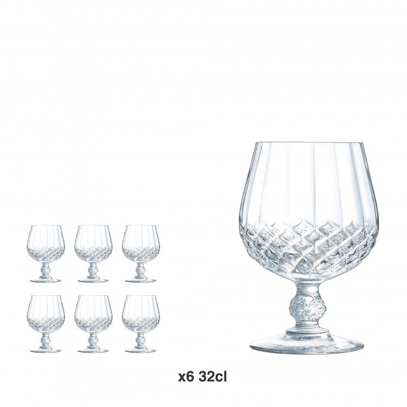 Cálice Longchamp Conhaque 32cl Pack 6 Cálice Longchamp Conhaque 32cl Pack 6