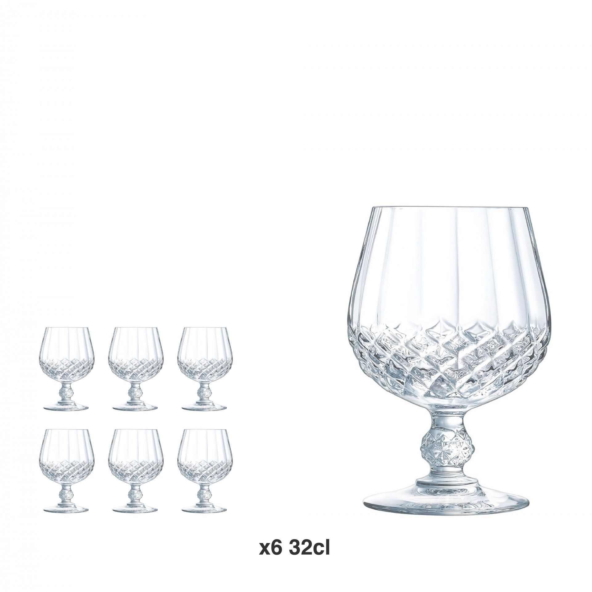Cálice Longchamp Conhaque 32cl Pack 6