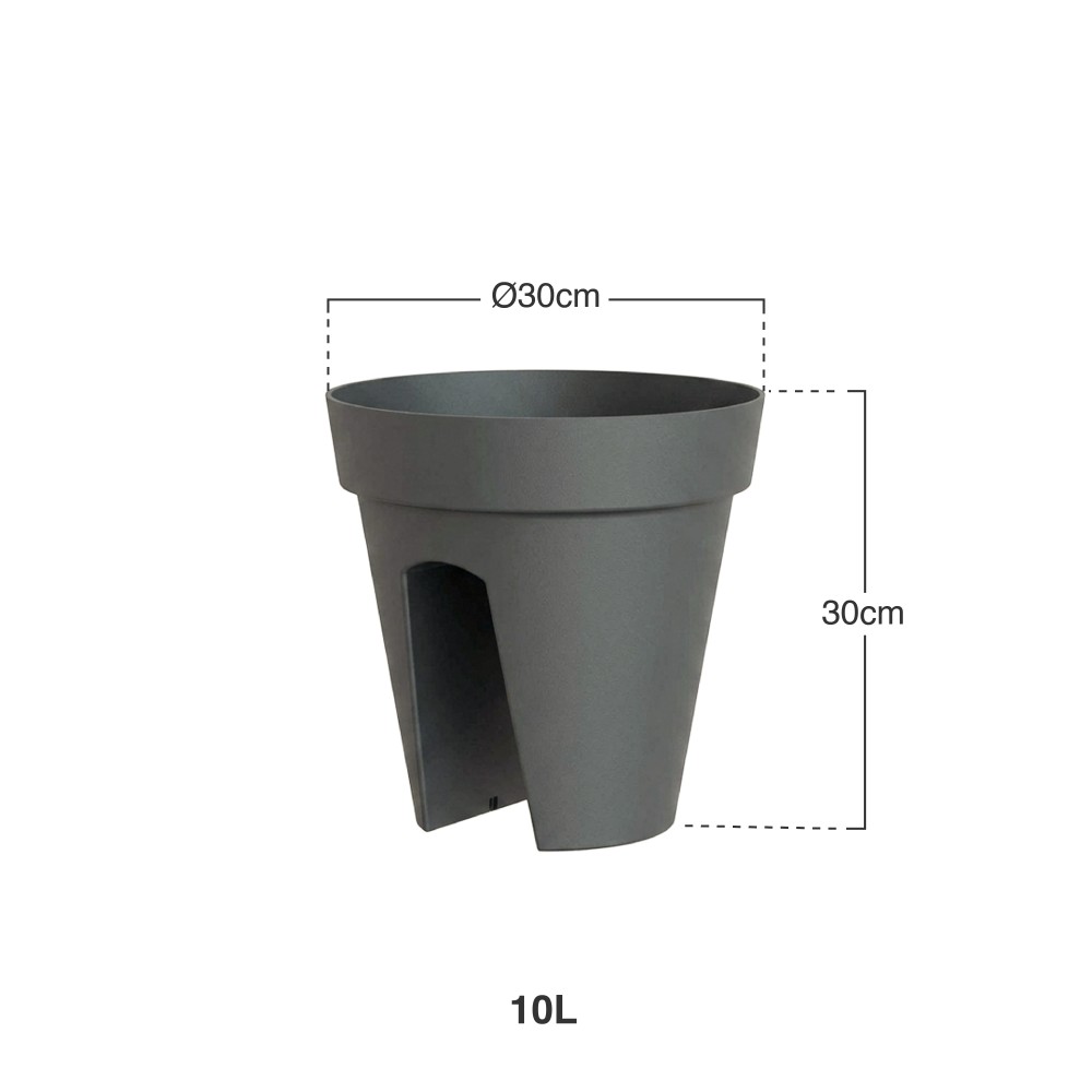 Vaso Capri Varanda 30X30cm 10L