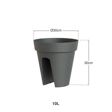 Vaso Capri Varanda 30X30cm 10L