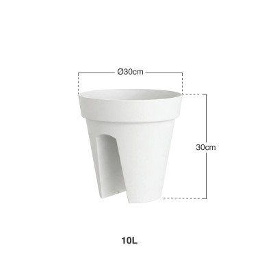 Vaso Capri Varanda 30X30cm 10L