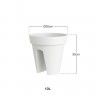 Vaso Capri Varanda 30X30cm 10L Vaso Capri Varanda 30X30cm 10L