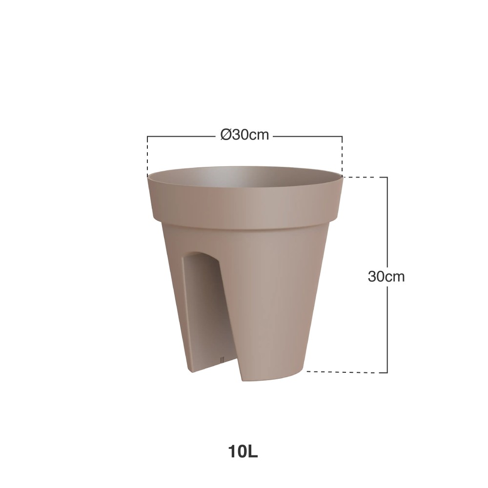 Vaso Capri Varanda 30X30cm 10L