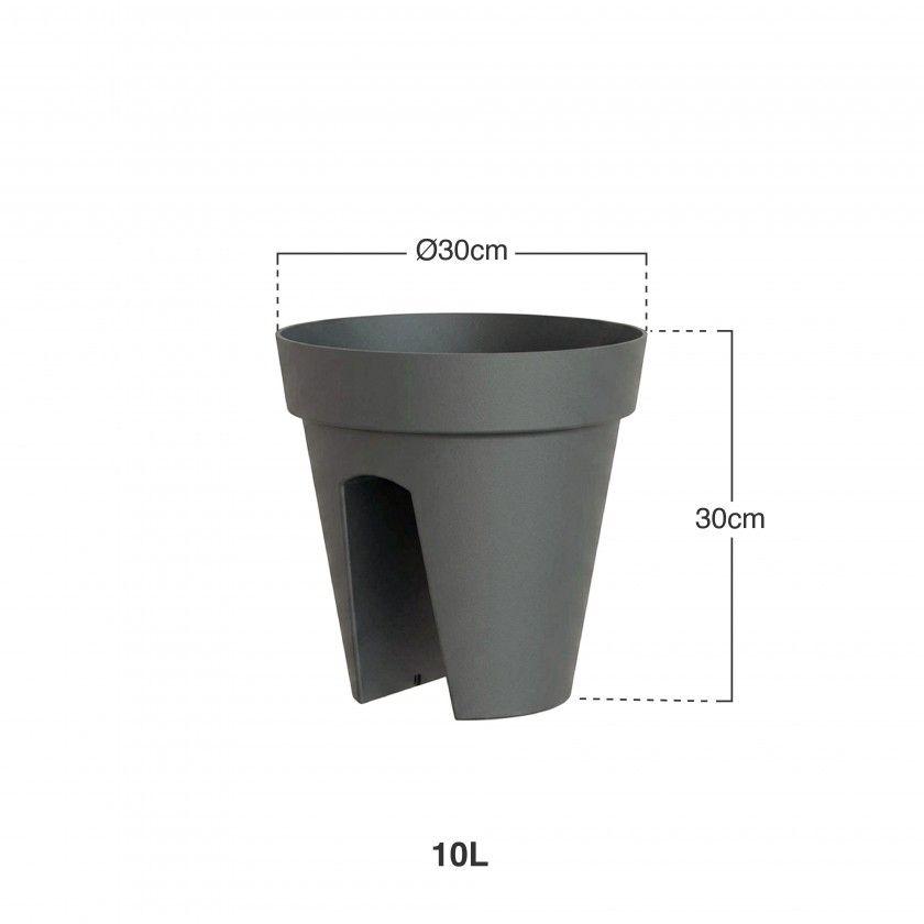 Vaso Capri Varanda 30X30cm 10L Vaso Capri Varanda 30X30cm 10L