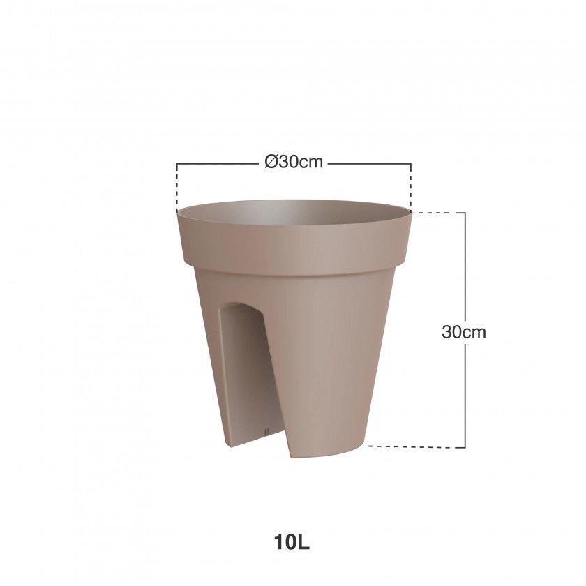 Vaso Capri Varanda 30X30cm 10L Vaso Capri Varanda 30X30cm 10L
