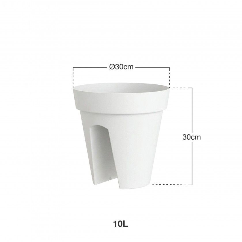 Vaso Capri Varanda 30X30cm 10L Vaso Capri Varanda 30X30cm 10L