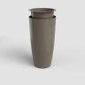 Vaso Santorini Com Interior Ø40X78cm 72L Tortora Vaso Santorini Com Interior Ø40X78cm 72L Tortora