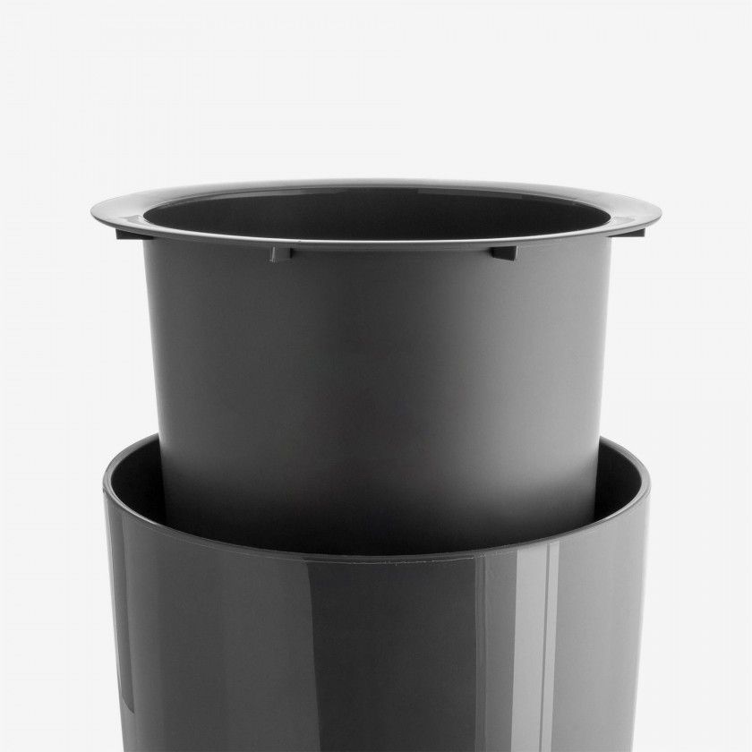 Vaso Santorini Com Interior Ø40X78cm 72L Cinza Vaso Santorini Com Interior Ø40X78cm 72L Cinza