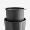 Vaso Santorini Com Interior Ø40X78cm 72L Cinza Vaso Santorini Com Interior Ø40X78cm 72L Cinza