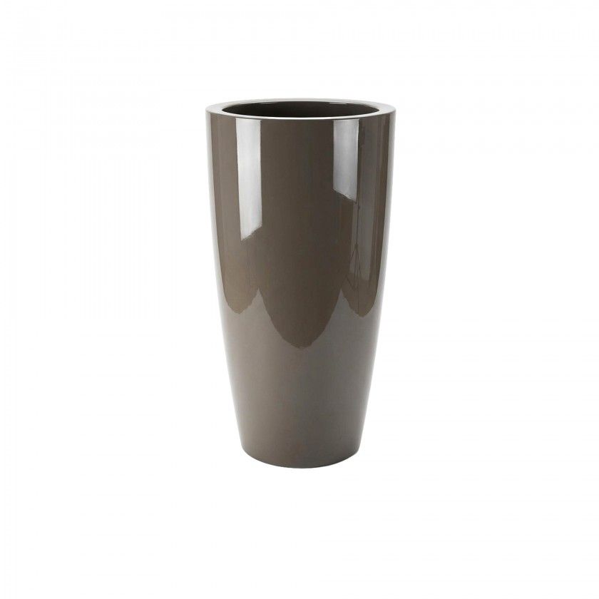 Vaso Santorini Com Interior Ø40X78cm 72L Tortora Vaso Santorini Com Interior Ø40X78cm 72L Tortora