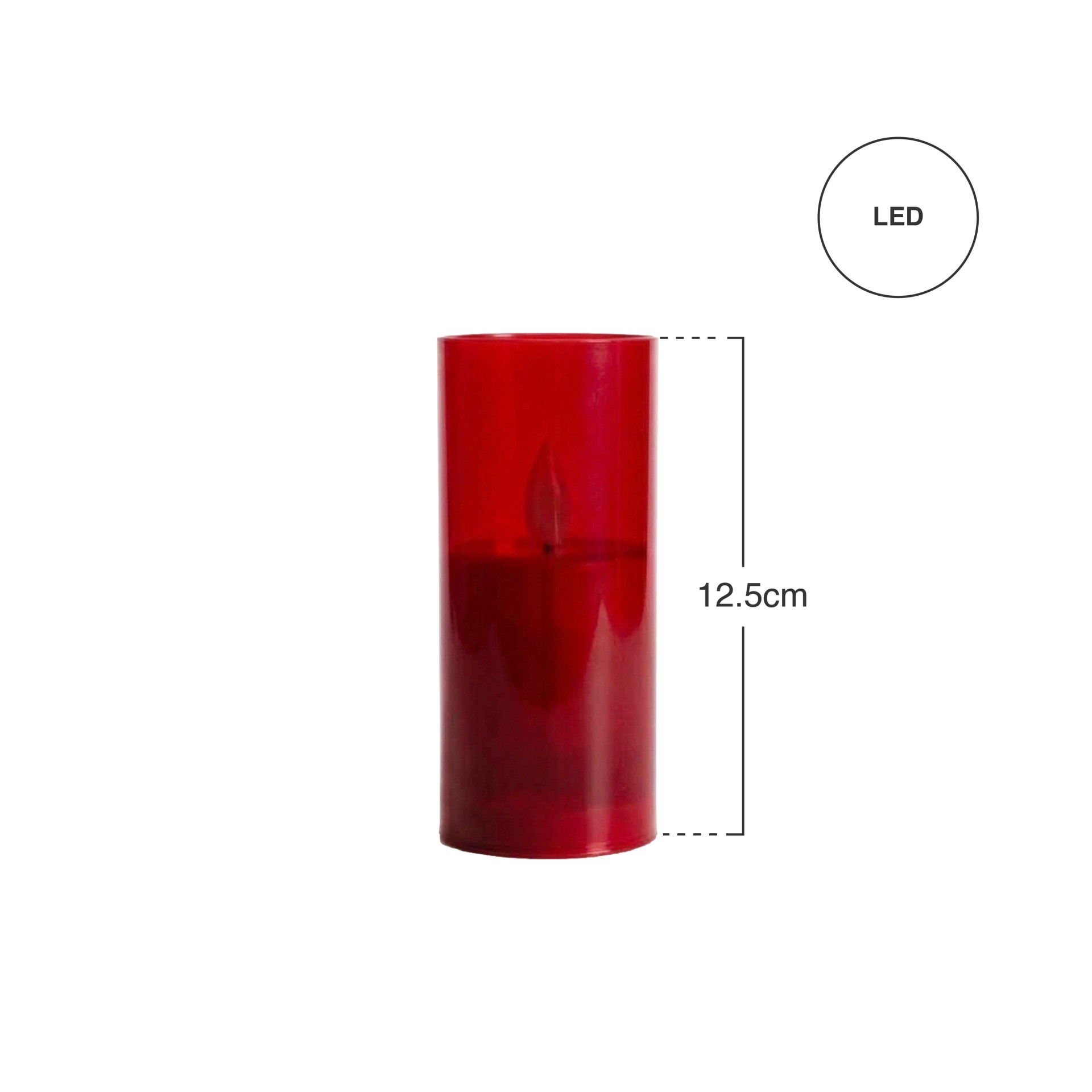 Círio Elétrico 45 Dias Vermelho