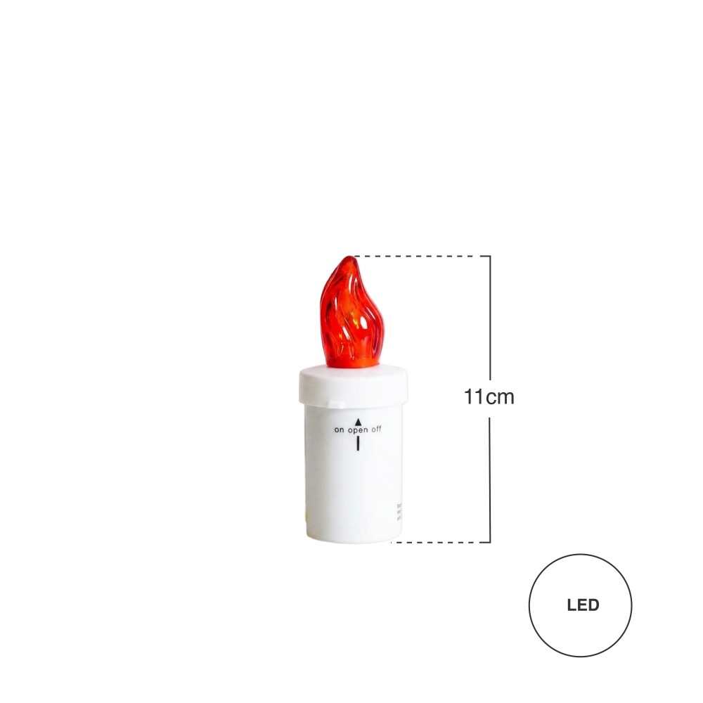 Círio Elétrico Led Minor Vermelho