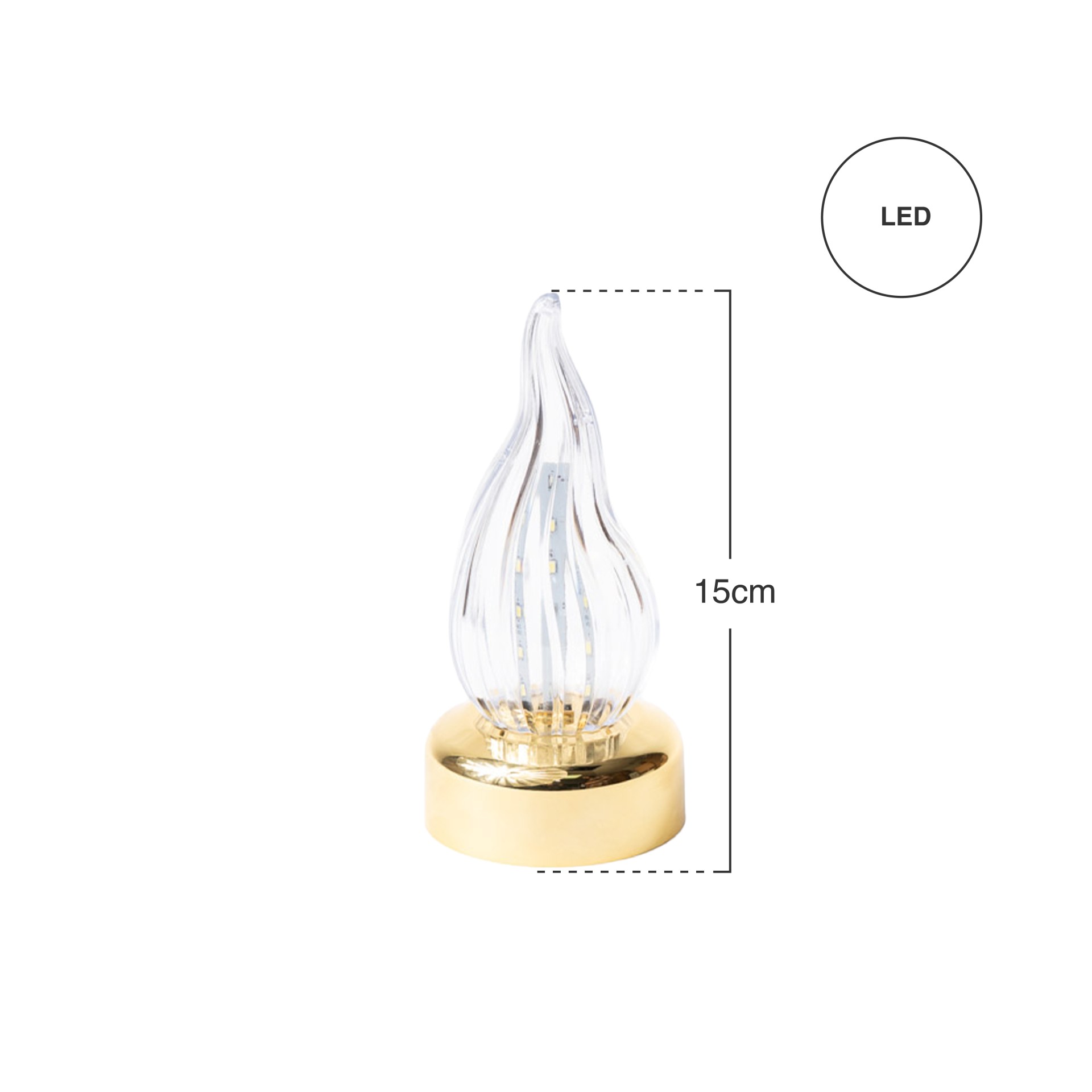 Cirio Eletrico Led Pieta 15cm