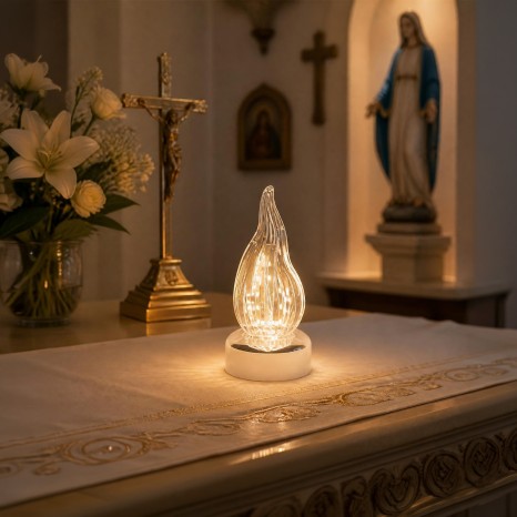 Cirio Eletrico Led Pieta 15cm - Image product