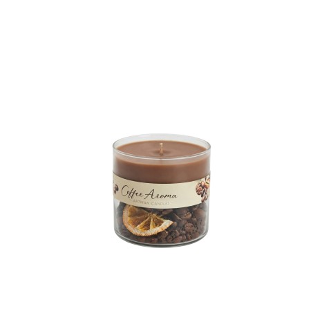 Vela Copo Vidro Coffee Castanho - Image product