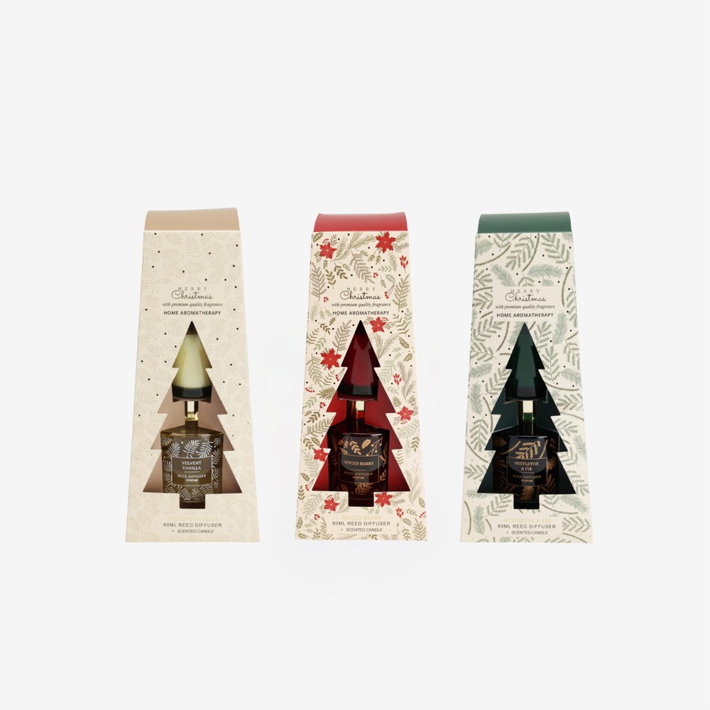 Conjunto Mikado + Vela Perfumada Natal