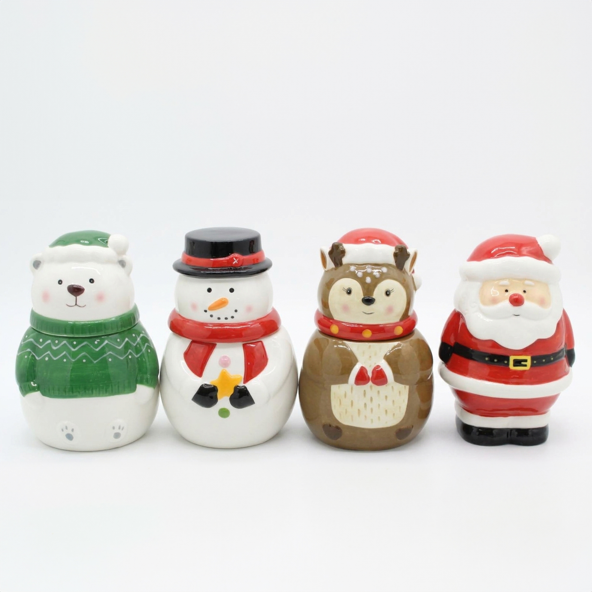 Frasco Hermético Boneco Natal Sortido 21cm
