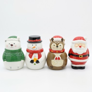 Frasco Hermético Boneco Natal Sortido 21cm
