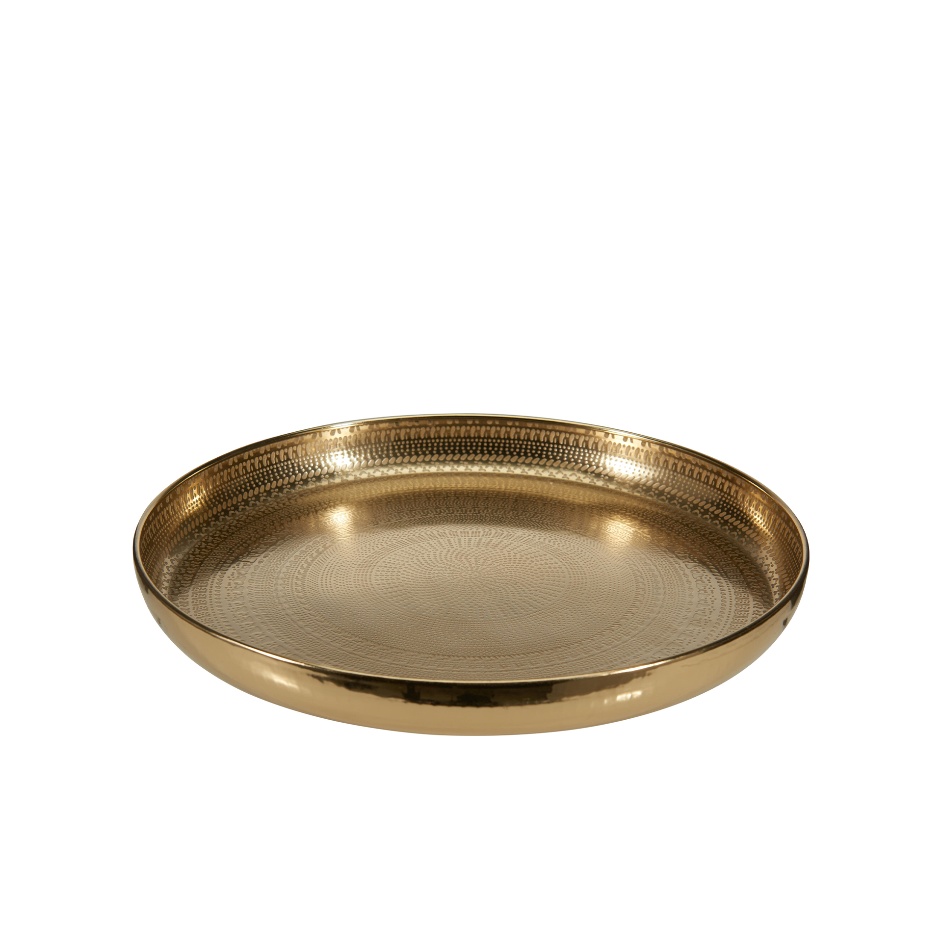 Bandeja Metal Dourado 34cm