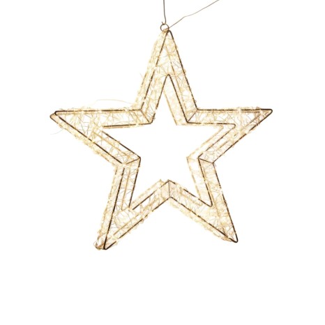 Estrela Natal Metal Prateado 720 Led 50cm - Image product