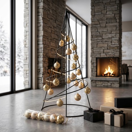 Bola Natal Dourado Ø7cm Pack 6 - Image product
