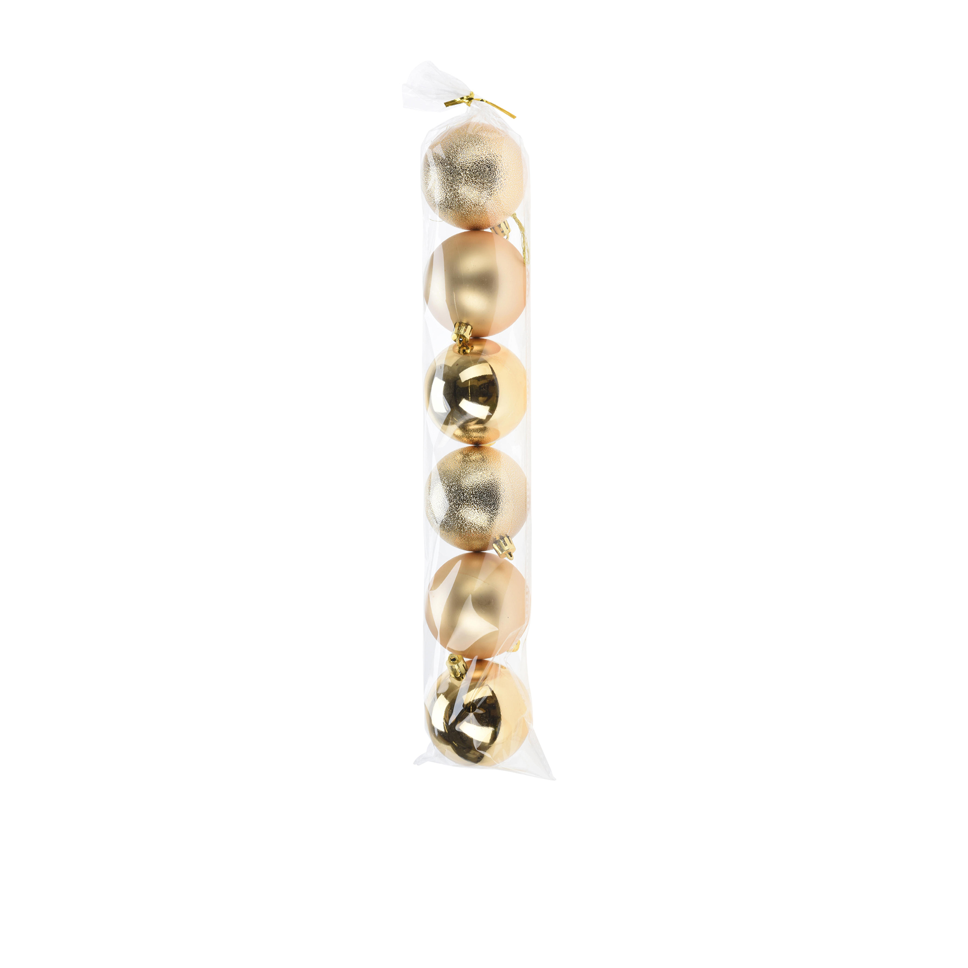 Bola Natal Dourado Ø7cm Pack 6