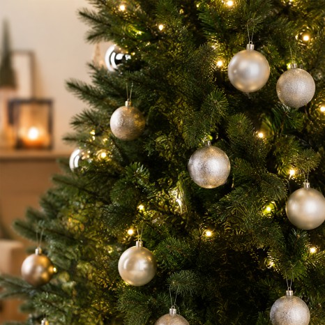 Bola Natal Bege �8cm Pack 5 - Image product