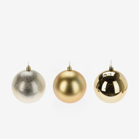 Bola Natal Sortido Dourado�10cm - Image product