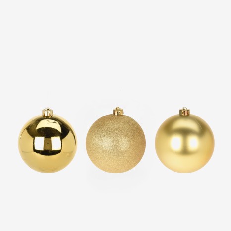 Bola Natal Sortido Dourado �12cm - Image product