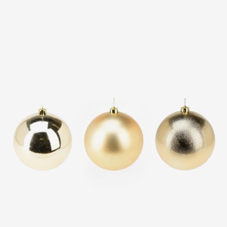 Bola Natal Dourado Sortido Ø18cm - Image product