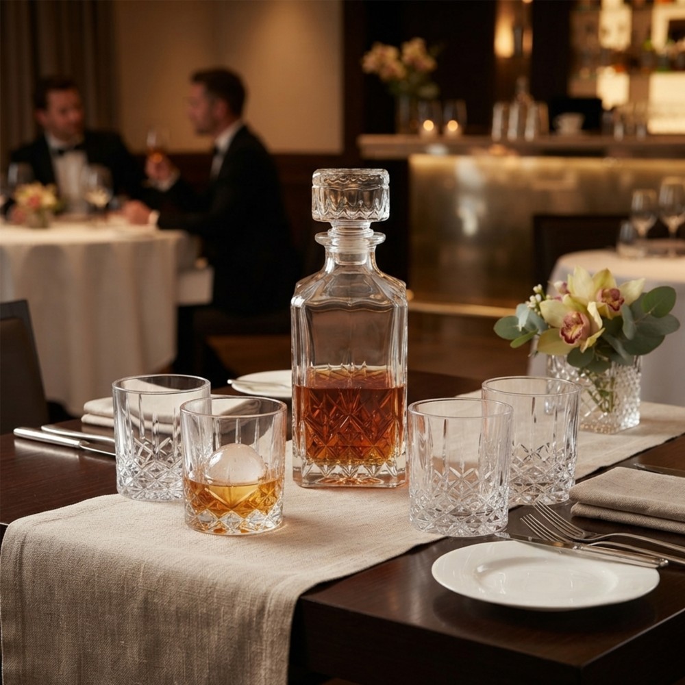 Conjunto Decanter + 4 Copos Vidro