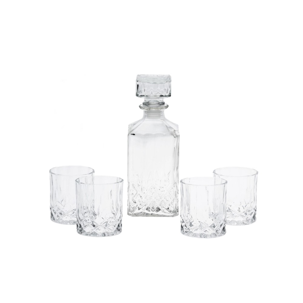 Conjunto Decanter + 4 Copos Vidro