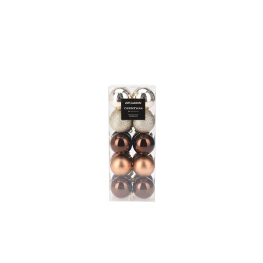 Bola Natal Ambar �4cm Pack 20