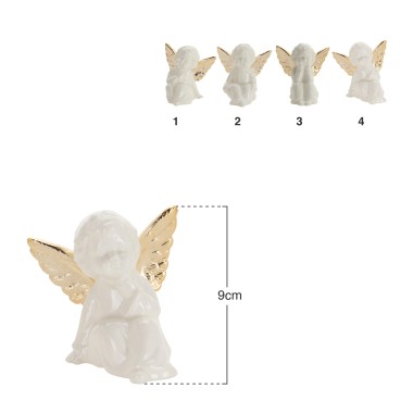 Anjo Branco Sortido 9X8X9cm