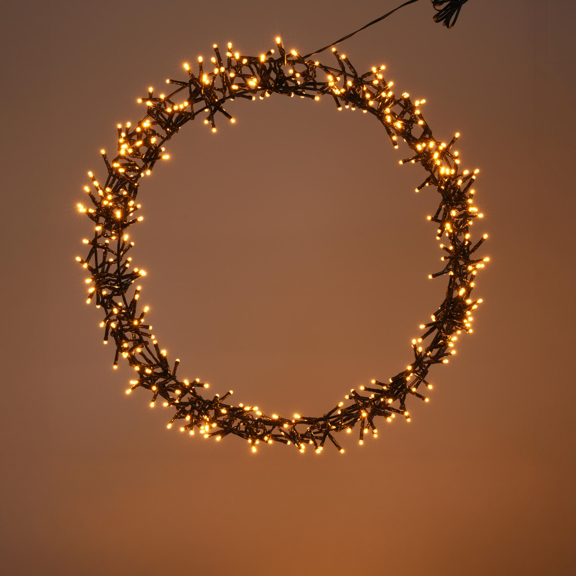 Coroa Natal 400 Led Branco Luz Quente Ø48cm