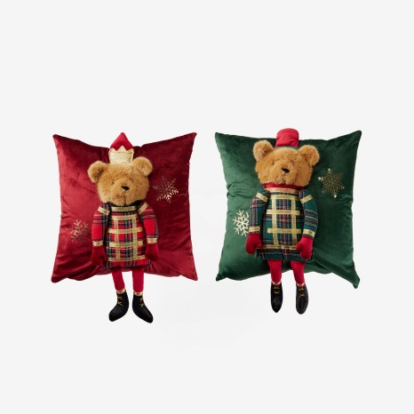 Almofada Natal Imagem Urso Sortido 40X40cm - Image product