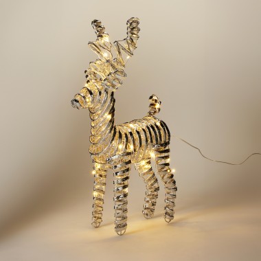 Rena Prateado com Led 37cm