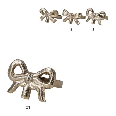 Anel Laço Dourado Guardanapo Sortido