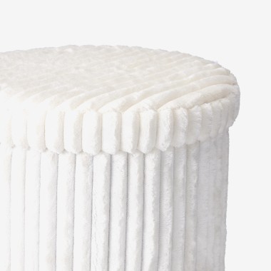 Banco com Arrumação Branco 43cm
