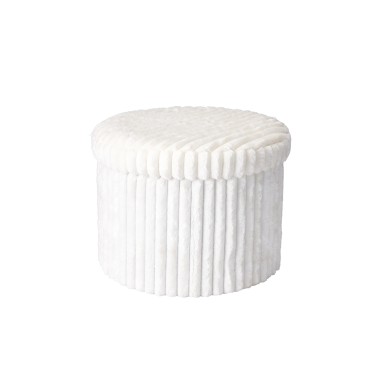 Banco com Arrumação Branco 43cm
