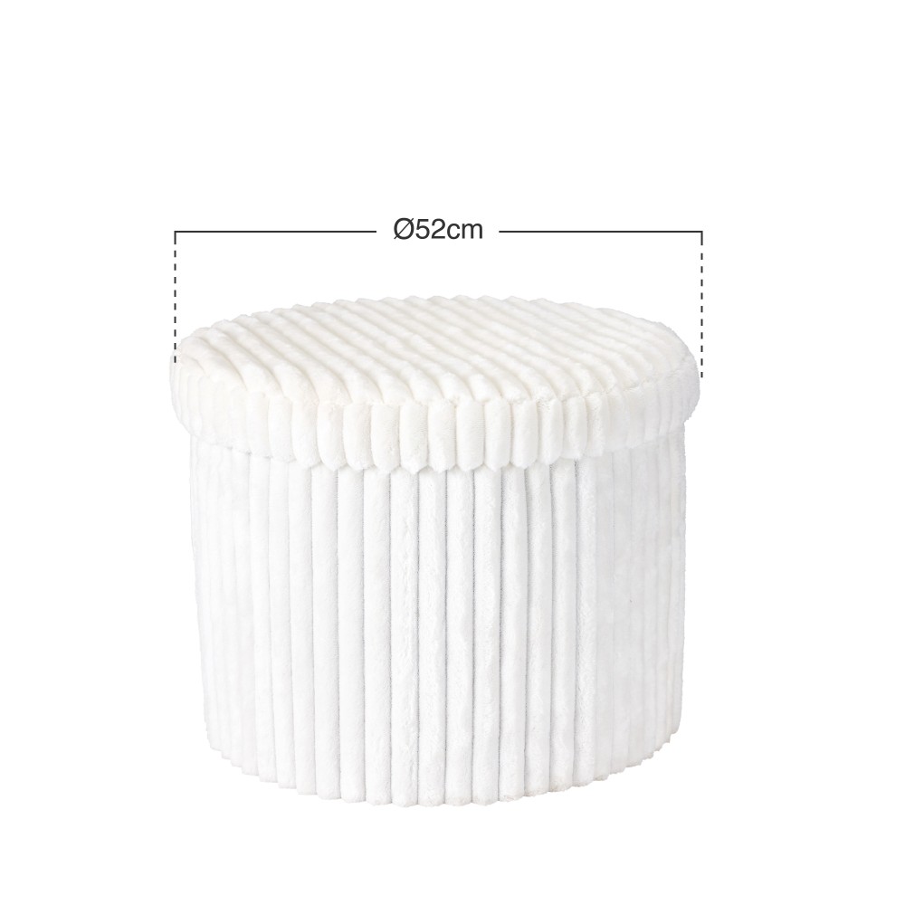 Banco com Arrumação Branco 52cm